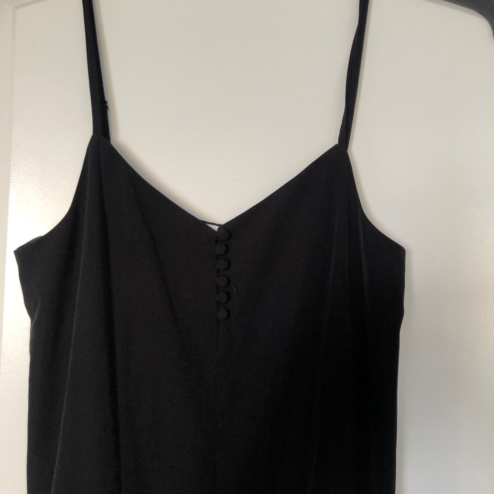 Oak + Fort Black Jumpsuit- Wide Leg M